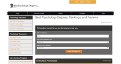 Desktop Screenshot of bestpsychologydegrees.com