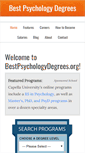 Mobile Screenshot of bestpsychologydegrees.org