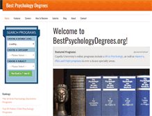 Tablet Screenshot of bestpsychologydegrees.org